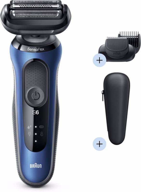 Braun scheerapparaat Series 6 60 B1500s(Blauw )