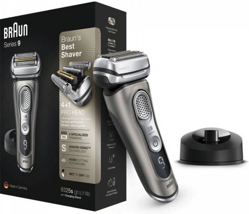 Braun Series 9 9325s Elektrisch Scheerapparaat Herenbaard Navulbaar