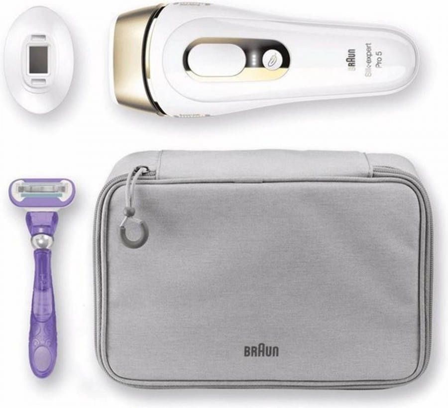 Braun Silk·expert Pro 5 Pl5117 Zichtbare Ontharing Wit En Goud