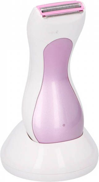 Dunlop Ladyshave Oplaadbaar Draadloos Led indicator Wit/Roze