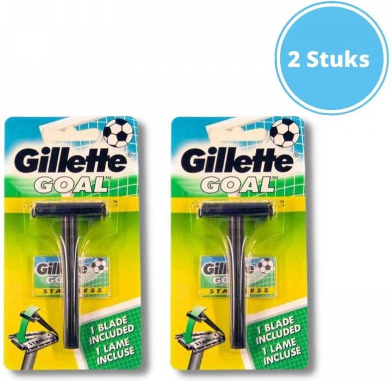 Gillette Goal Stainless Razor Met Mesjes 2 Stuks