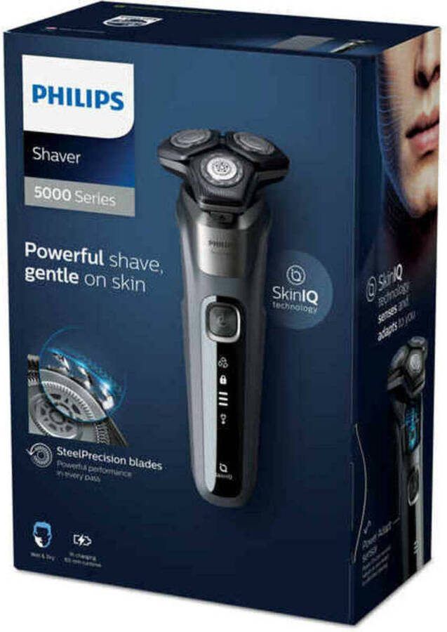 Philips Oplaadbaar Elektrisch Scheerapparaat Wet & Dry Steelprecision S5587/10