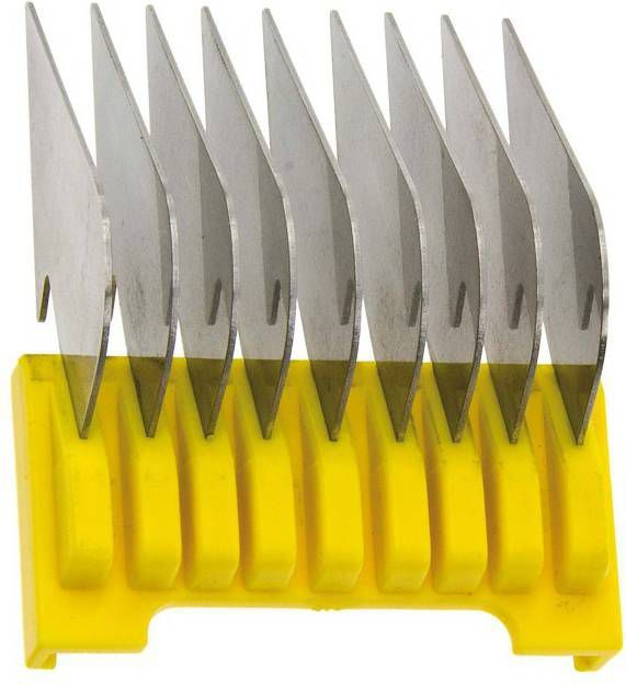 Wahl / Moser / Ermila Opzetkam Type 19 Plastic met Metalen Lamellen Nr. 5 16 mm