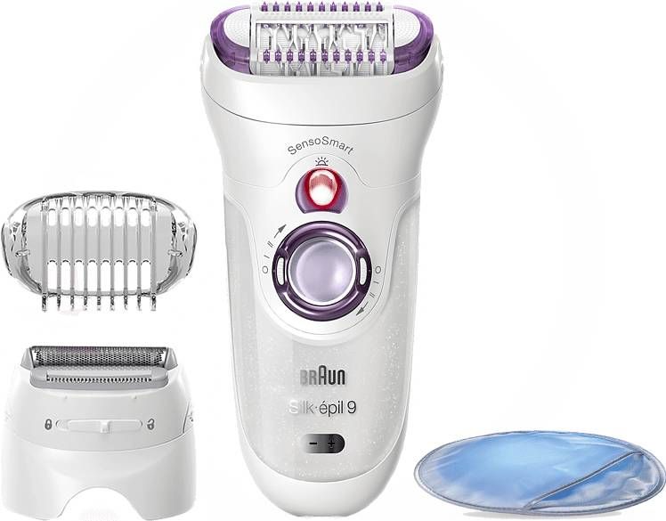 Braun Silk épil 9 710 Voor Vrouwen Voor Langdurige Ontharing, Wit/paars