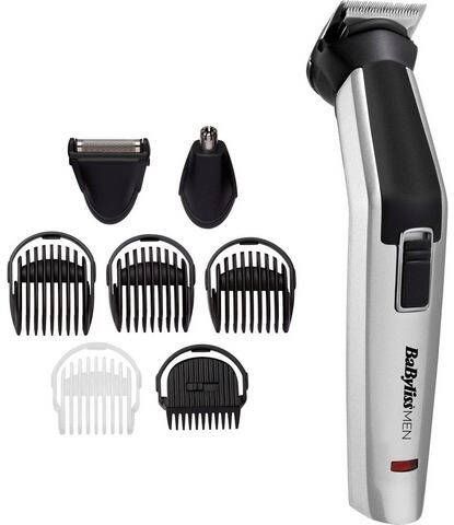 Babyliss Multifunctionele trimmer MT726E MEN 8 in 1 titanium multigrooming set voor gezicht & lichaam