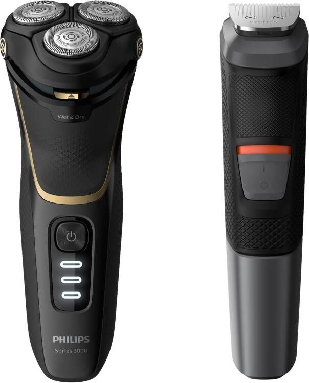 Philips Series 3000 S3333/58 Scheerapparaat Incl. Multigroomer Wet & Dry