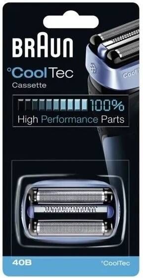 Braun Vervangende mesjes 40 B compatibel met cooltec scheerapparaten
