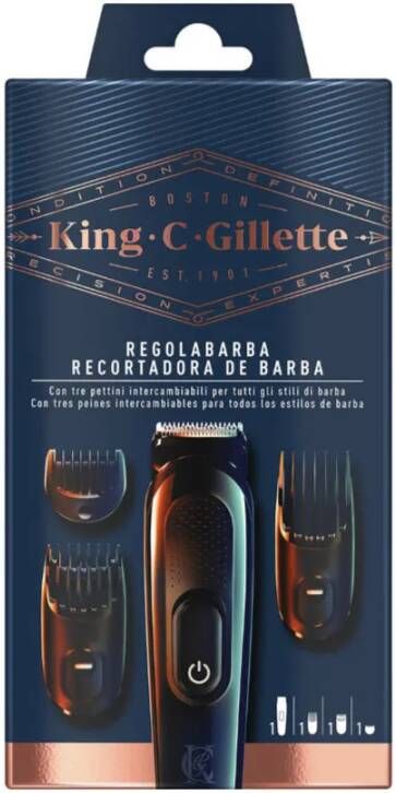 Voordeeldrogisterij Gillette King C Baardtrimmer 4 Stuks