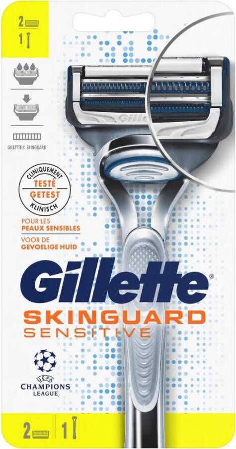 Merkloos Gillette Skinguard Sensitive Scheerapparaat +1 Navulmesje