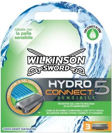 Wilkinson hydro 5 connect sensibile 3 stuks