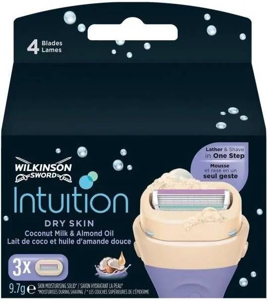 Wilkinson 120x Woman Scheermesjes Intuition Dry Skin 3 stuks