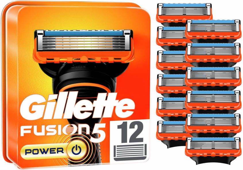 Gillette Fusion5 Power Scheermesjes 12 Navulmesjes